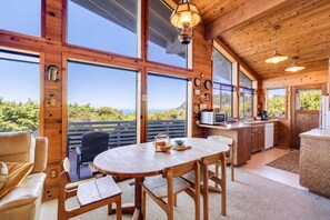 Interior - Dog Friendly house with ocean view private hot tub wall of windows (Oceanside)