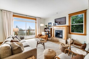 TV, fireplace, DVD player, stereo - Dog friendly home with ocean views deck washer dryer grill and fireplace (Oceanside)