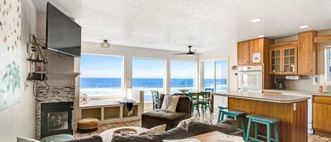 TV, DVD player, offices