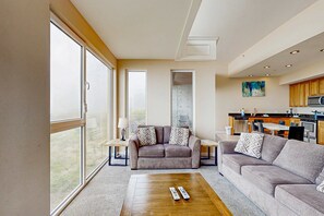 TV, DVD player, offices