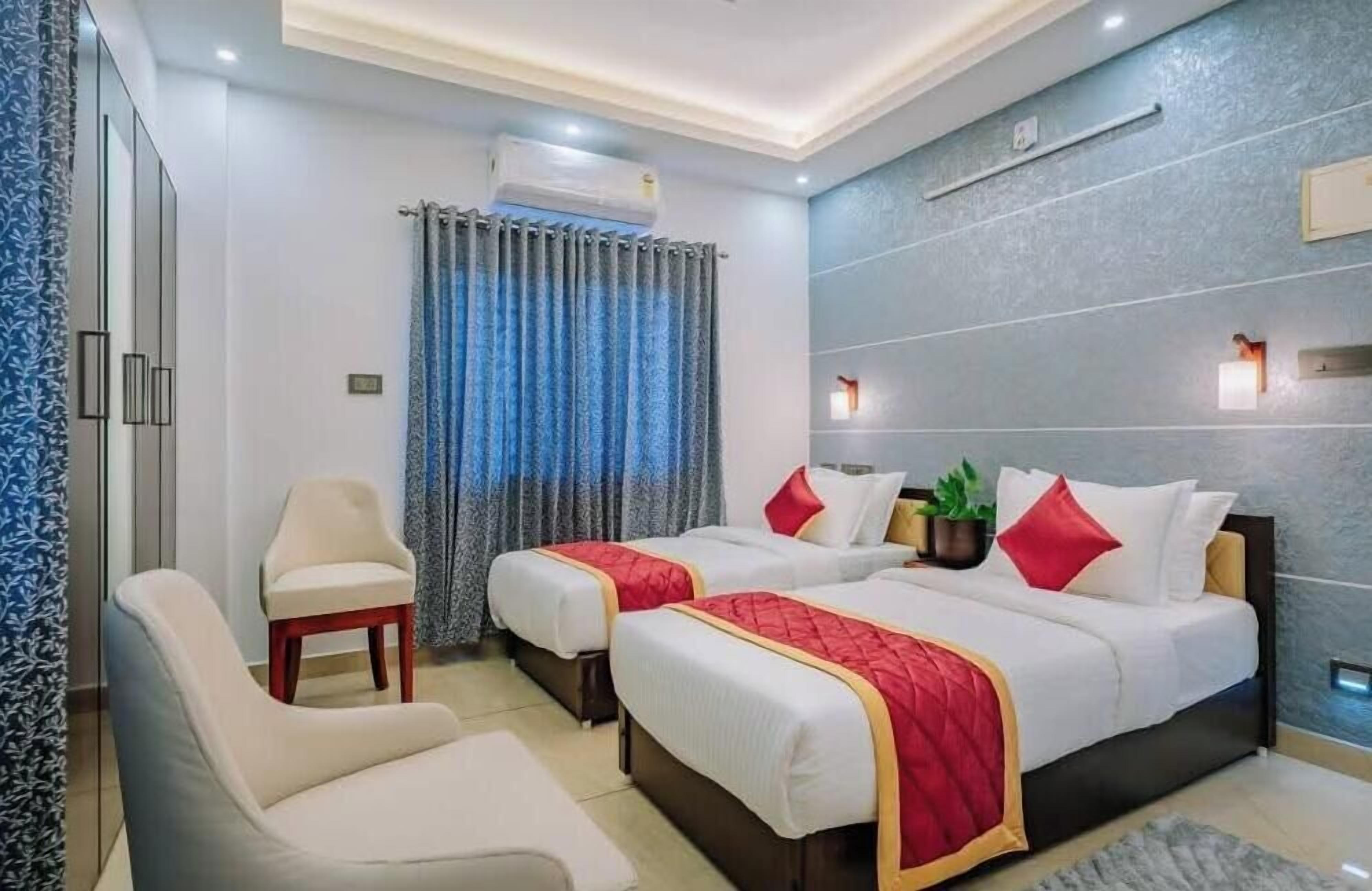 Tvåbäddsrum Deluxe | Strykjärn/strykbräda och gratis wi-fi