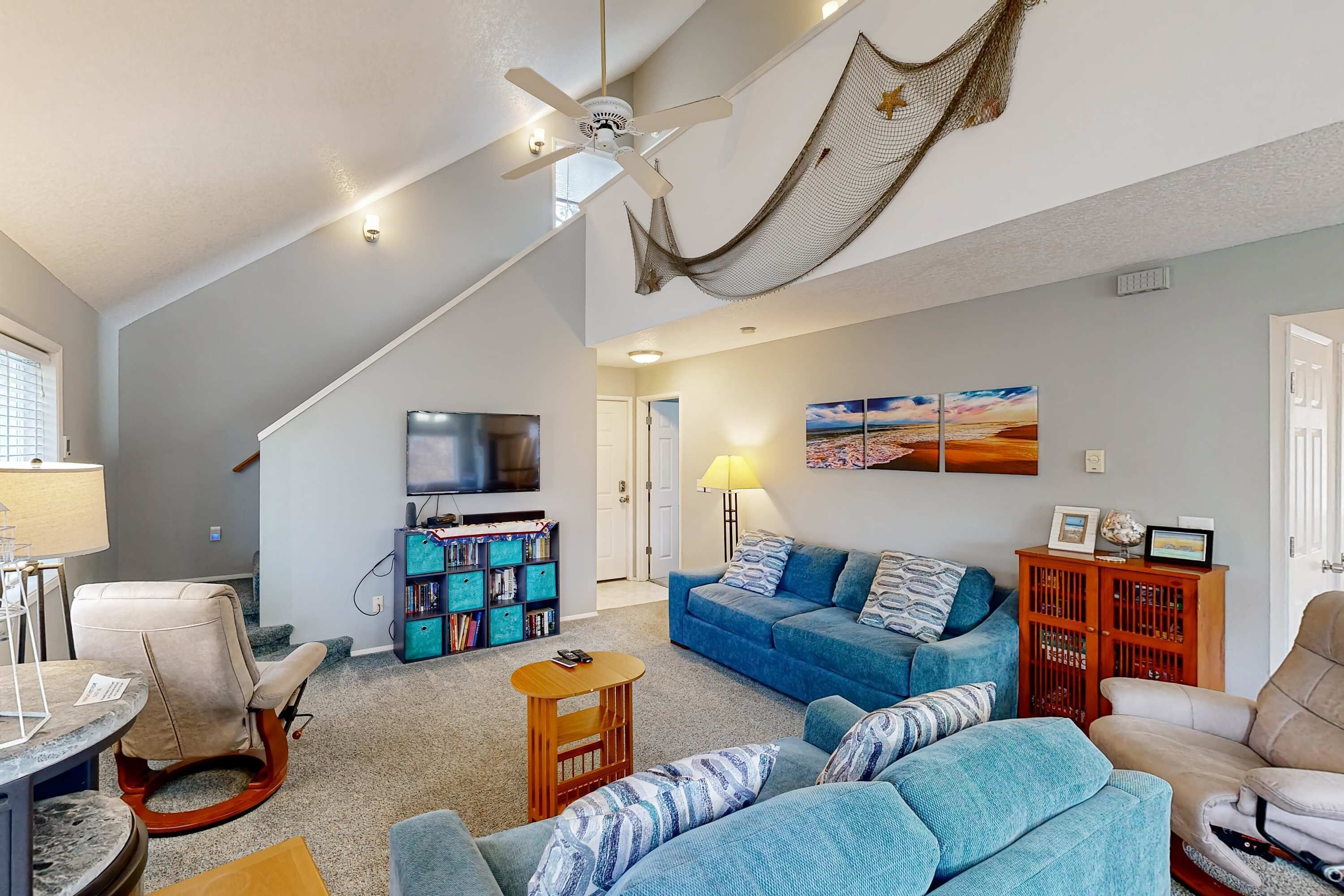 TV, DVD player, escritórios