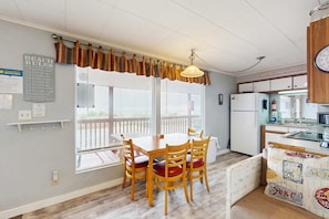 Fridge, microwave, oven, stovetop - Dog Friendly Waterfront Condo with Ocean Views and Nearby Beach Access (Rockaway Beach)