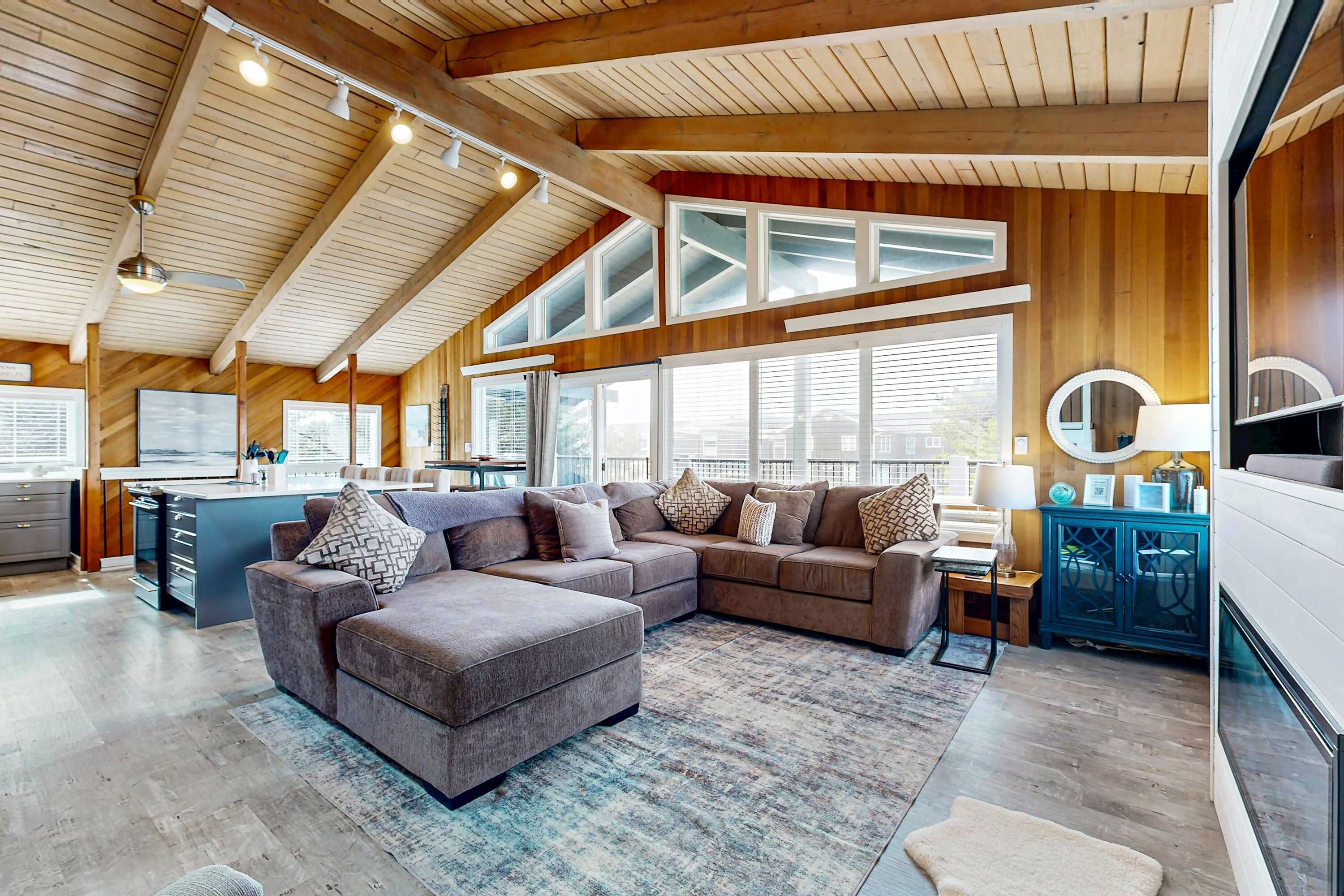 TV, fireplace, offices