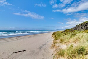 Vlak bij het strand