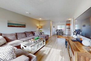 TV, fireplace, table football, offices