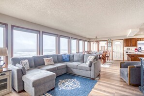 TV, fireplace, offices