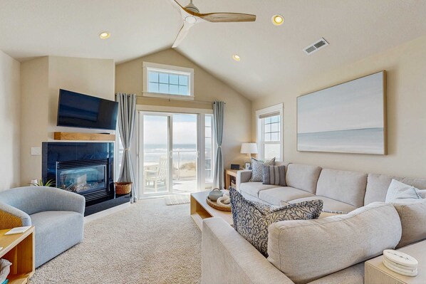 TV, fireplace, DVD player, stereo