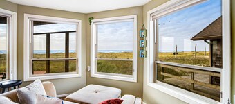 Oceanfront Home with Incredible Views Patio Deck and WiFi Steps to the Beach