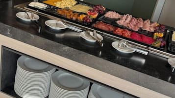 Daily buffet breakfast (EUR 8 per person)