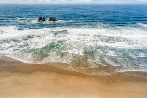 En la playa