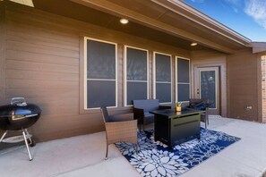 Outdoor dining - New - Modern Bohemian Home (Grand Prairie)