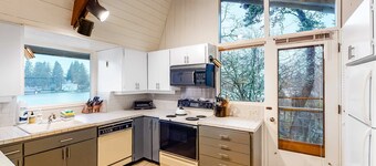 Lakefront house w/ private dock, firepit, and sunset views