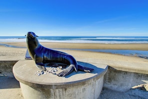 Vlak bij het strand