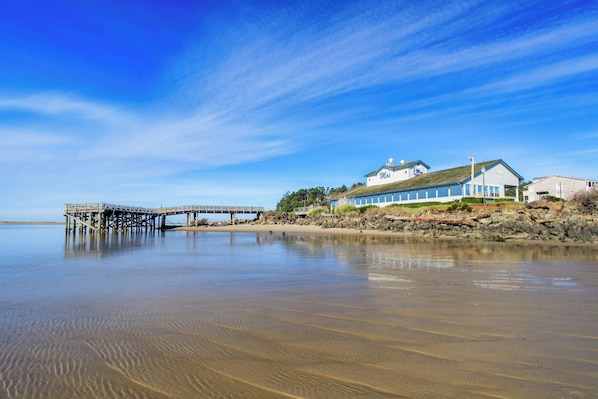 Vlak bij het strand