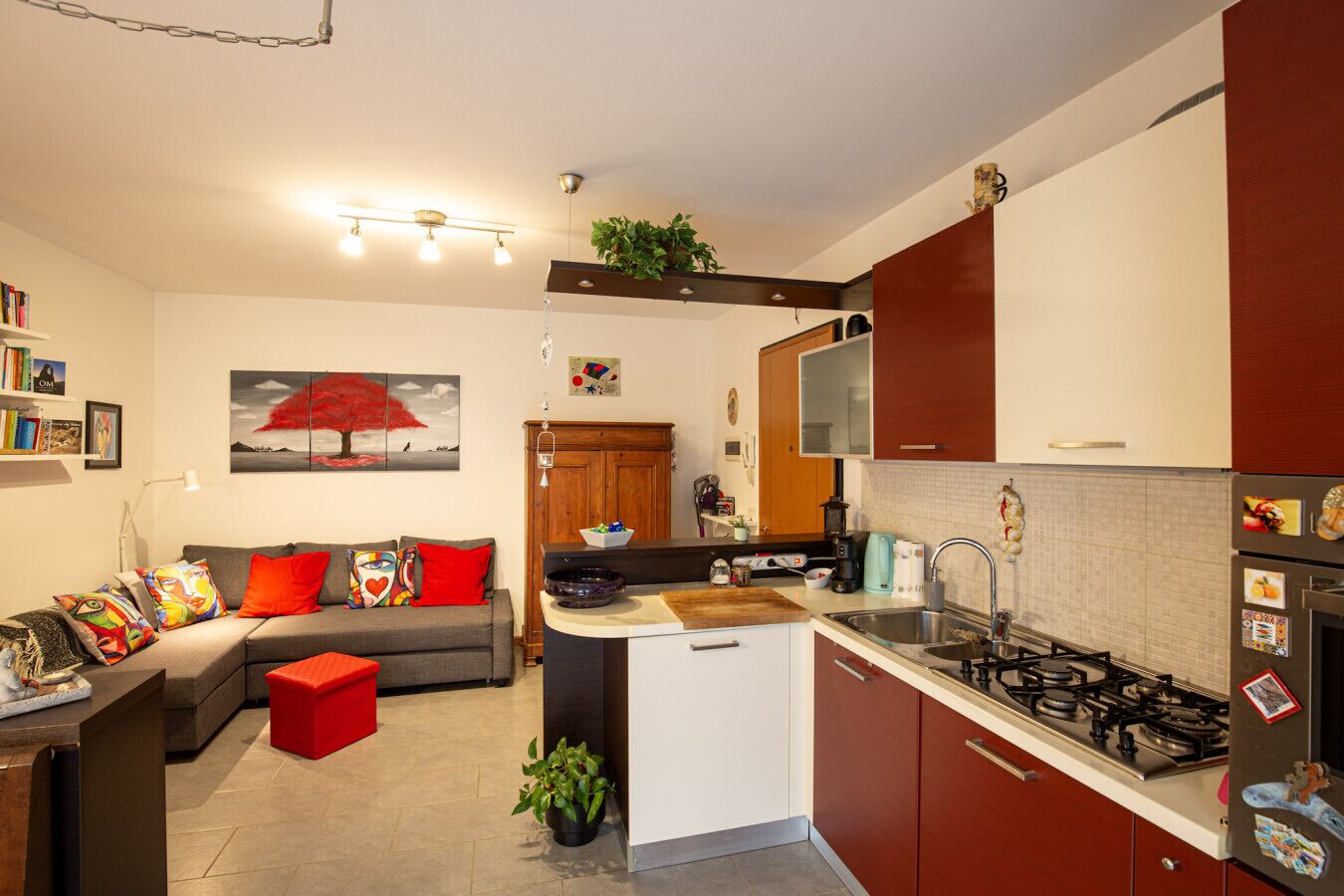 Kühlschrank, Ofen, Herdplatte, Geschirrspüler