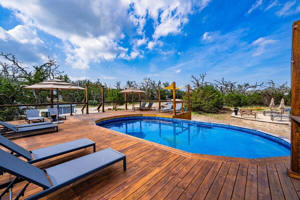 Seasonal outdoor pool