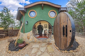 Exterior - Woodsman Hobbit with Hot Tub & Fireplace (Fredericksburg)