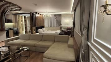 Leilighet, 1 soverom, tilgjengelighetstilpasset, røyk | Oppholdsrom