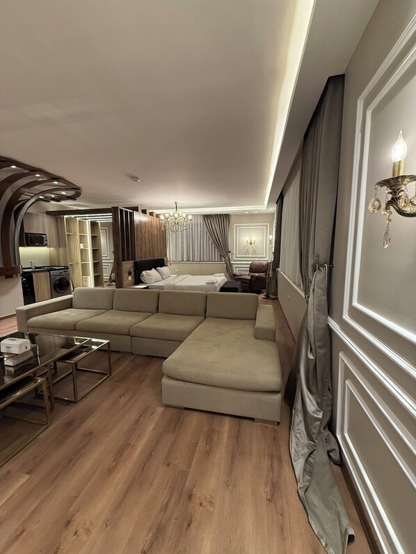 Apartment, 1 Bedroom, Accessible, Smoking | Living room - Amazing Rooftop Studio at Abdoun 702 (Amman)