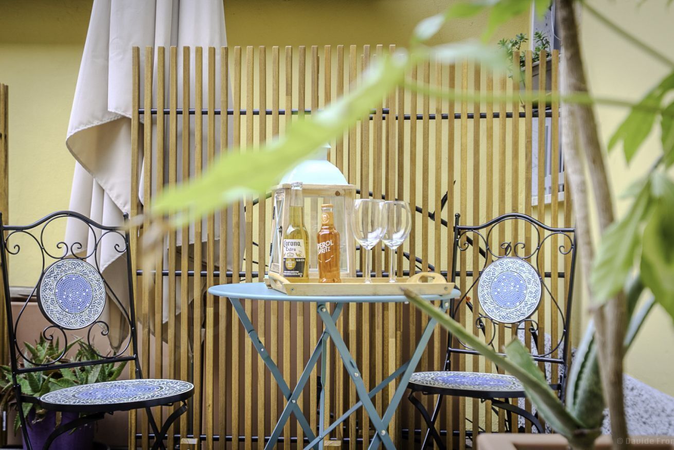 屋外ダイニングエリア