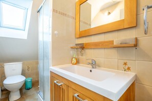 Een douche, een haardroger
