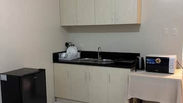 Family Condo, City View | Private kitchen | Fridge, microwave, stovetop