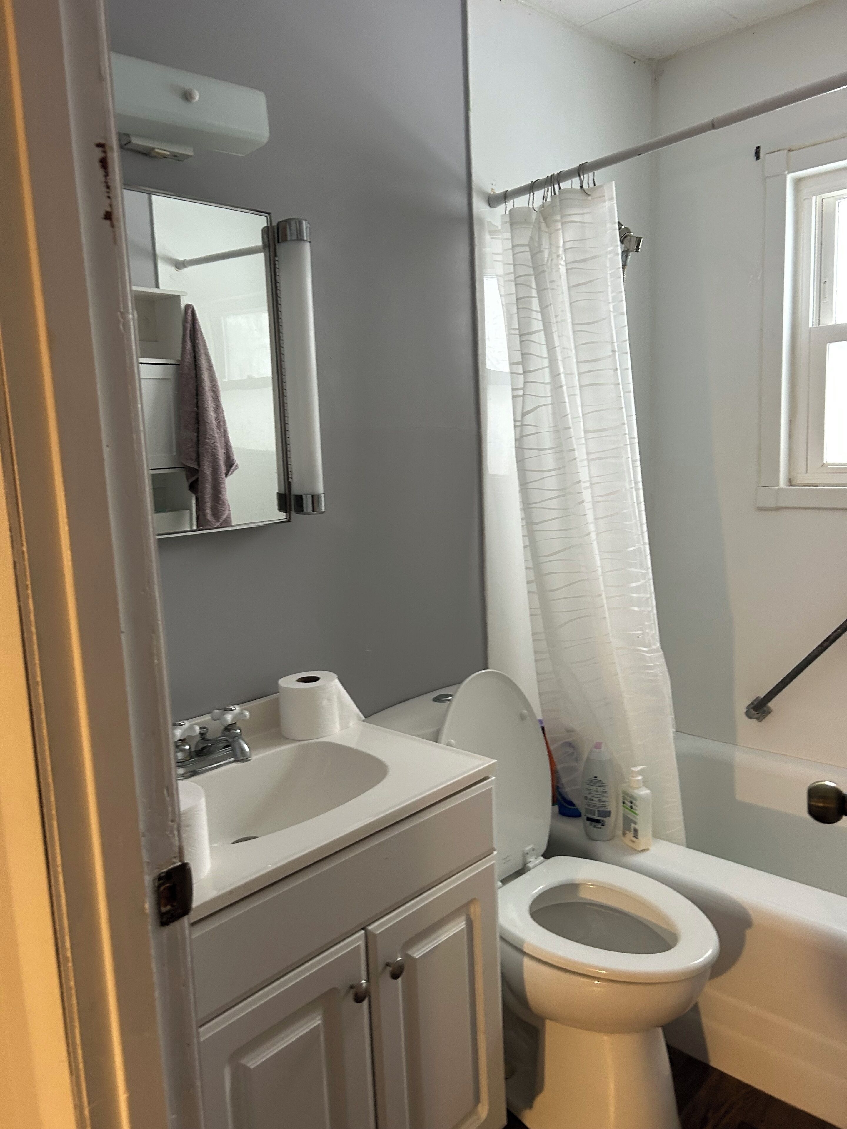 Towels, soap, toilet paper