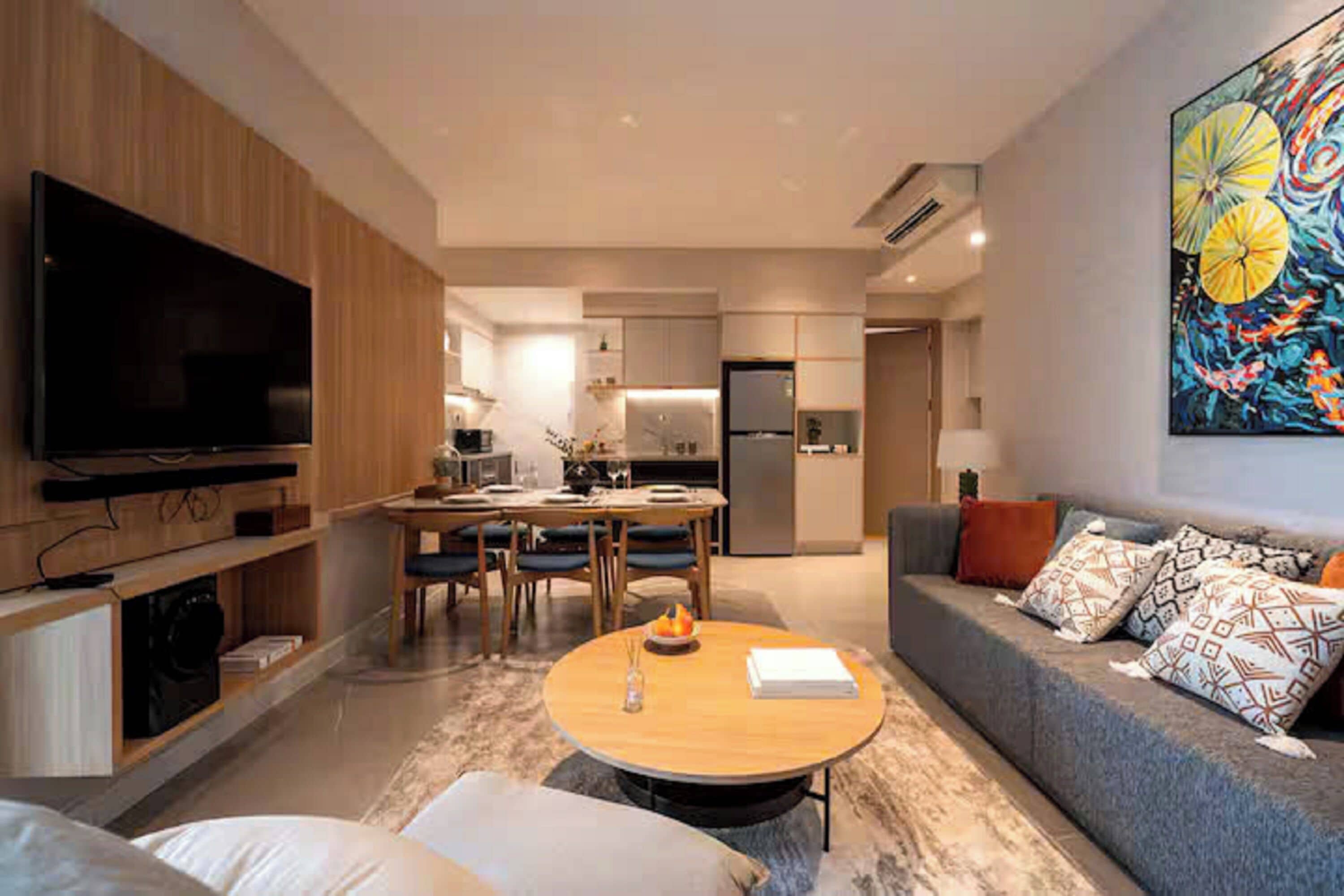 Family Suite, 3 Bedrooms, City View, Executive Level | Egyptian cotton sheets, premium bedding, down duvets