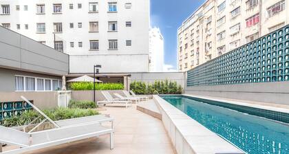 Moderno com AC piscina e academia