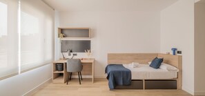 Basic Double Room | Meja, ruang kerja komputer riba, Wi-fi percuma