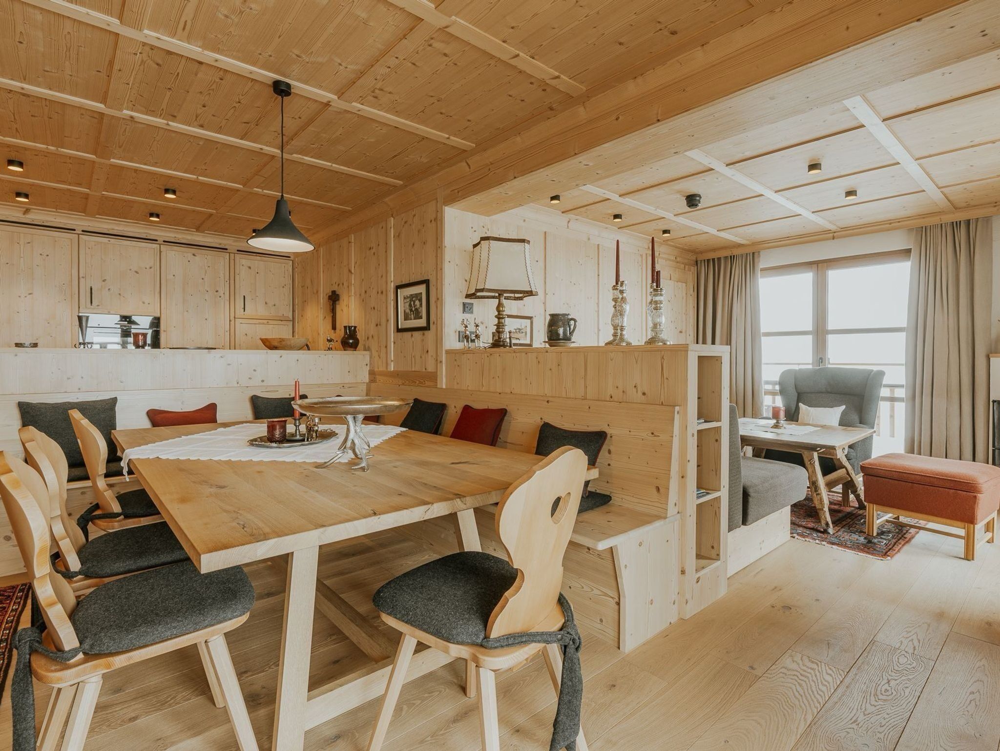 Departamento, vista a la montaña | Área de sala de estar