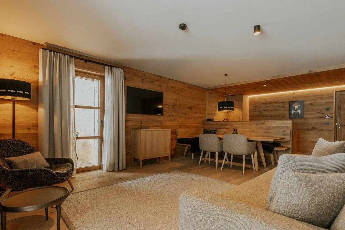 Apartment, Balcony, Mountain View | Living area | Flat-screen TV