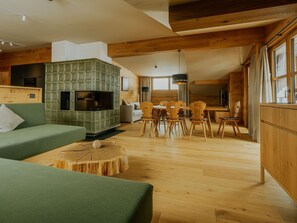 Appartement, vue montagne | Coin séjour
