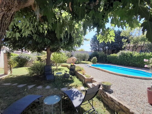 Vacation house with pool between Vaison and Ventoux