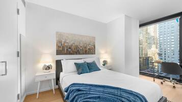 2 bedrooms, bed sheets