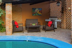 Property grounds - Casita Escondida - charming new studio casita for 1 in central Ajijic (Ajijic)