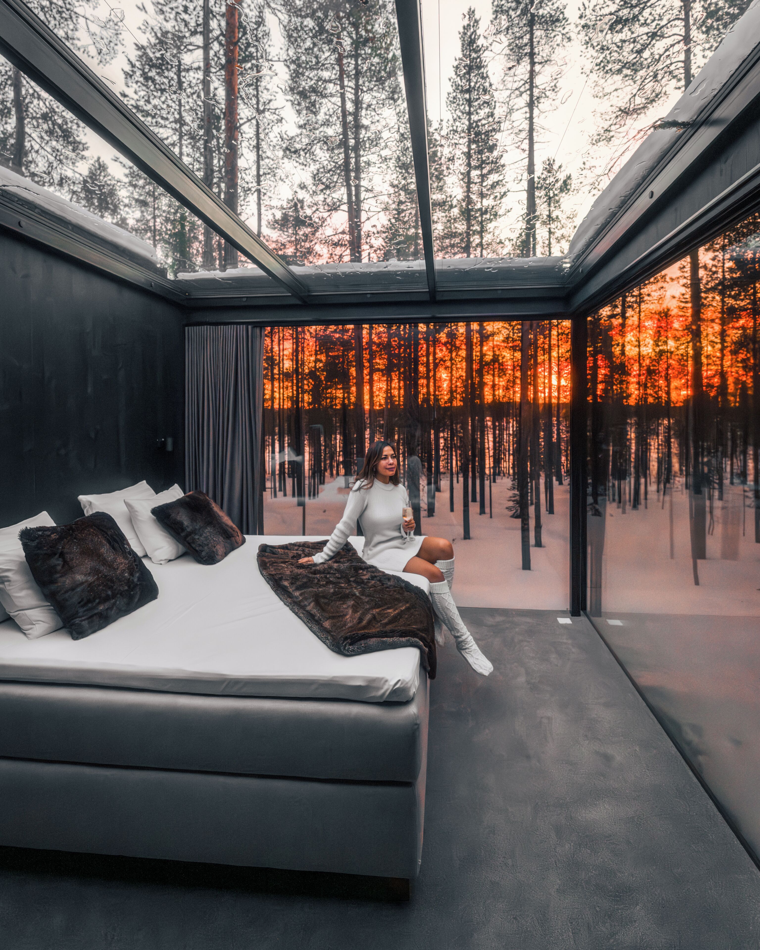 Deluxe-Suite, 1 Schlafzimmer, Küche, Talblick