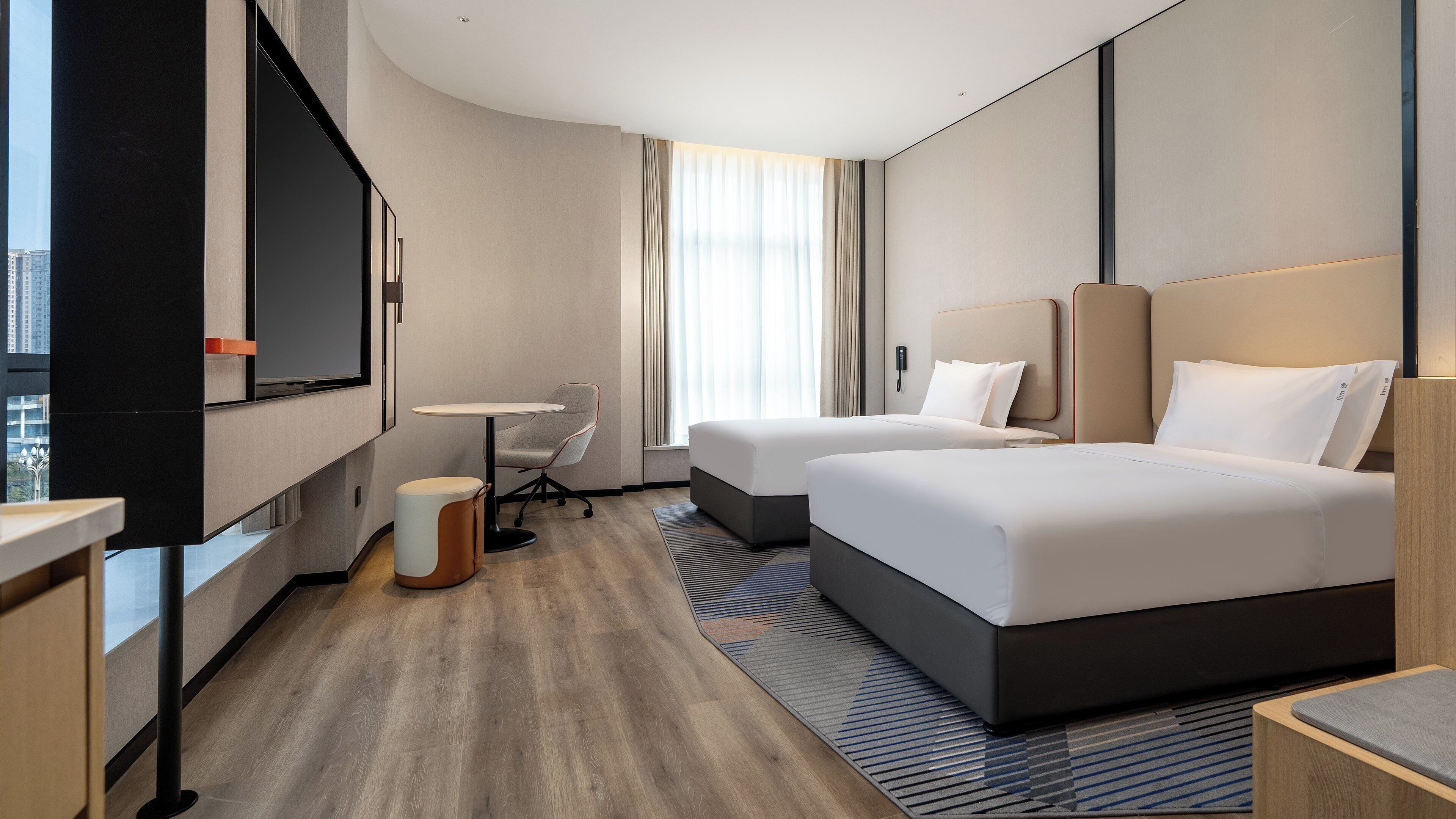 Quarto standard, 2 camas de casal | Roupa de cama