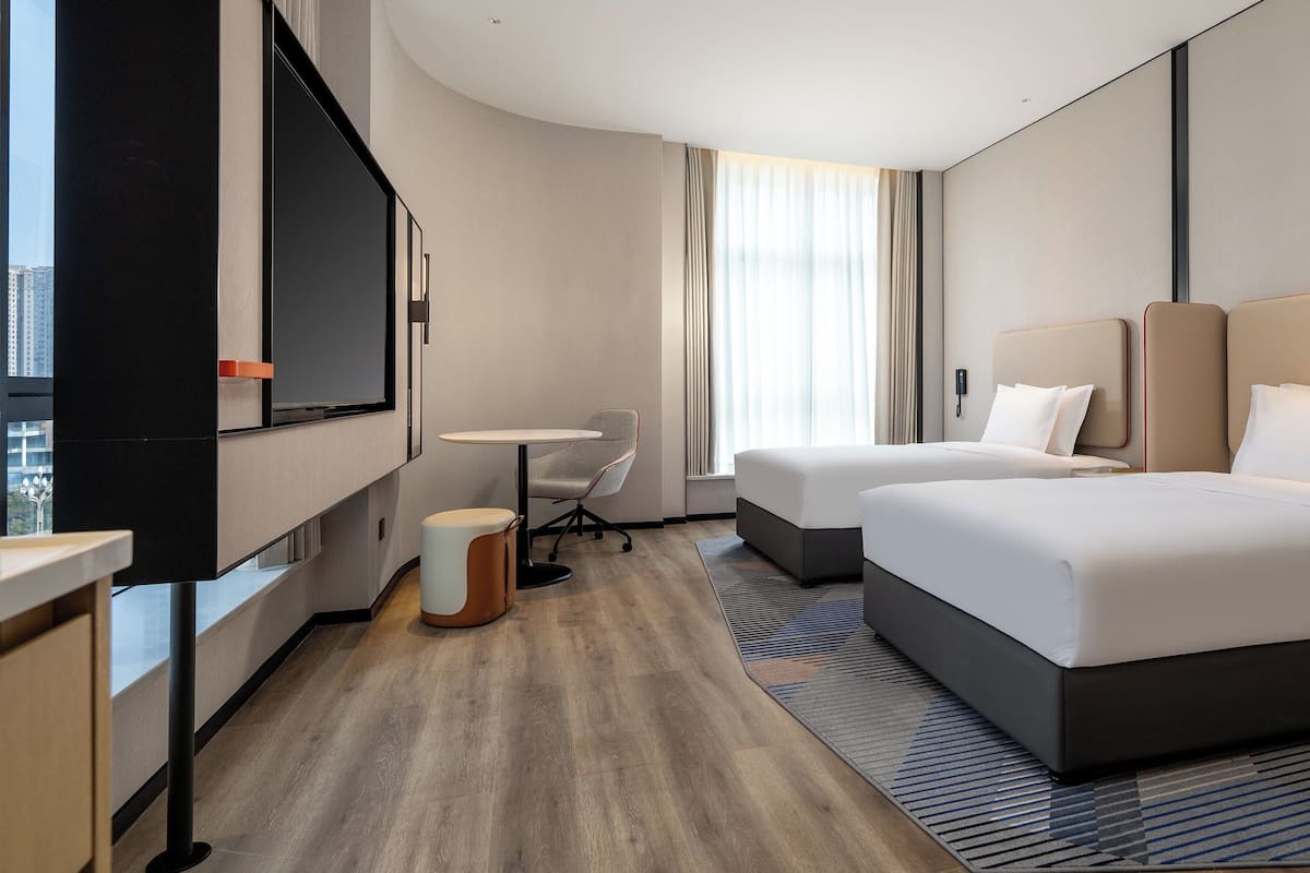 Quarto standard, 2 camas de casal | Roupa de cama