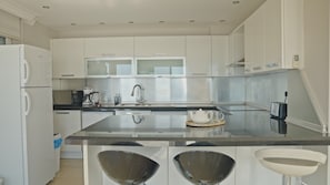 Coffee/tea maker, fridge, microwave, oven - Villa Tepe with infinity pool and panoramic view (Alanya)