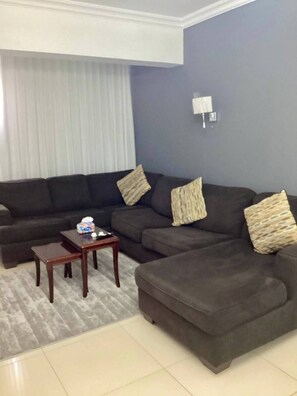 Apartment, 2 Bedrooms, Accessible, Smoking | Living area - Nyoum New Cairo fit for Groups (New Cairo)