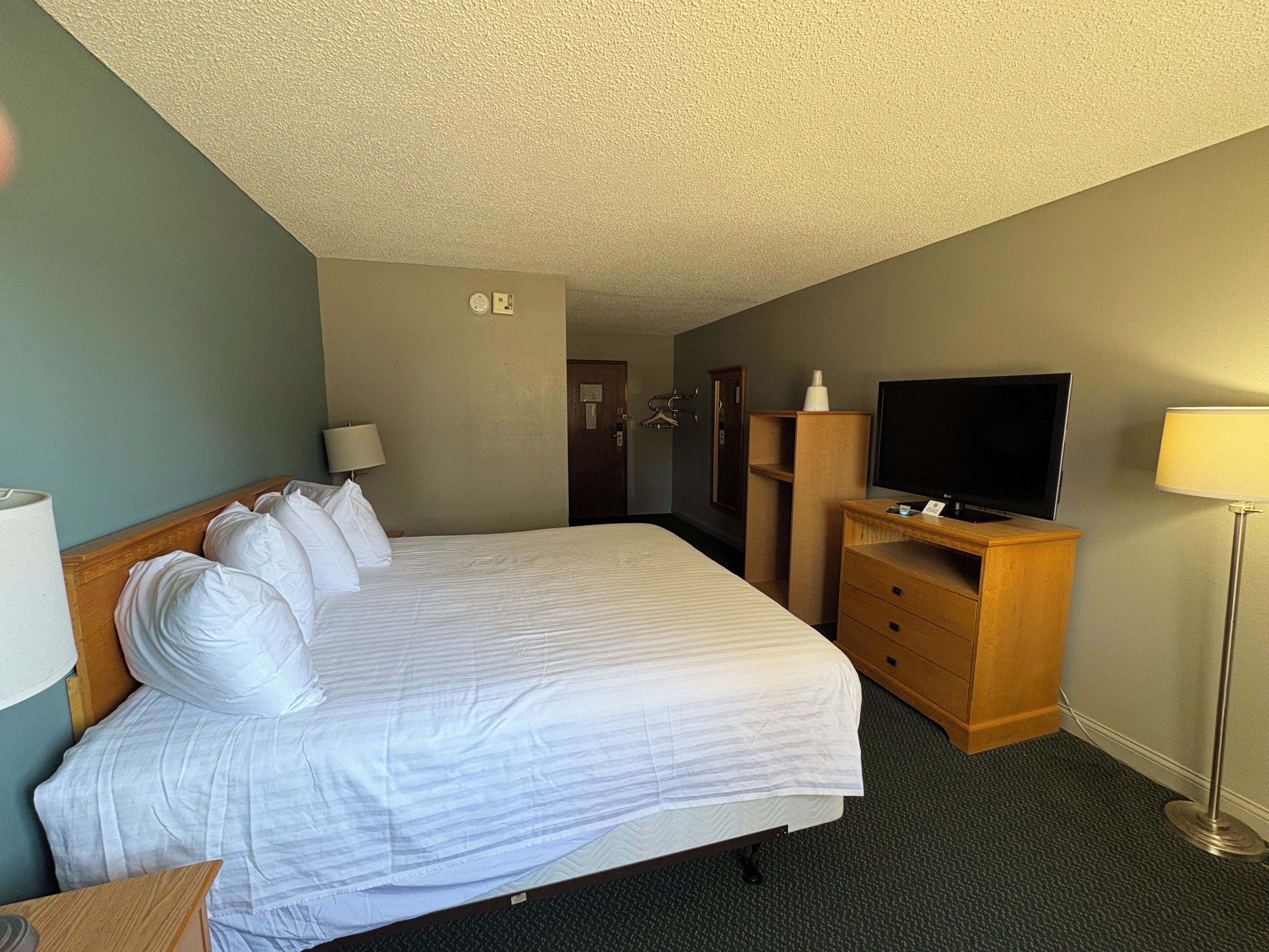 Chambre Simple Confort, douche accessible en fauteuil roulant