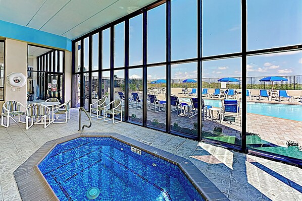 A heated pool - 2BR w/ Patio, Luxury Perks: Suntide III - Unit 102 (South Padre Island)