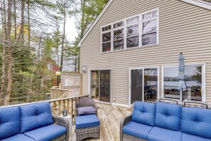 Terrace/patio - Lake Winnisquam Home: Fish, Hike & Explore! (Laconia)