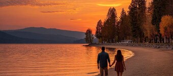 Hayden Lake Views | 2BR Family Retreat