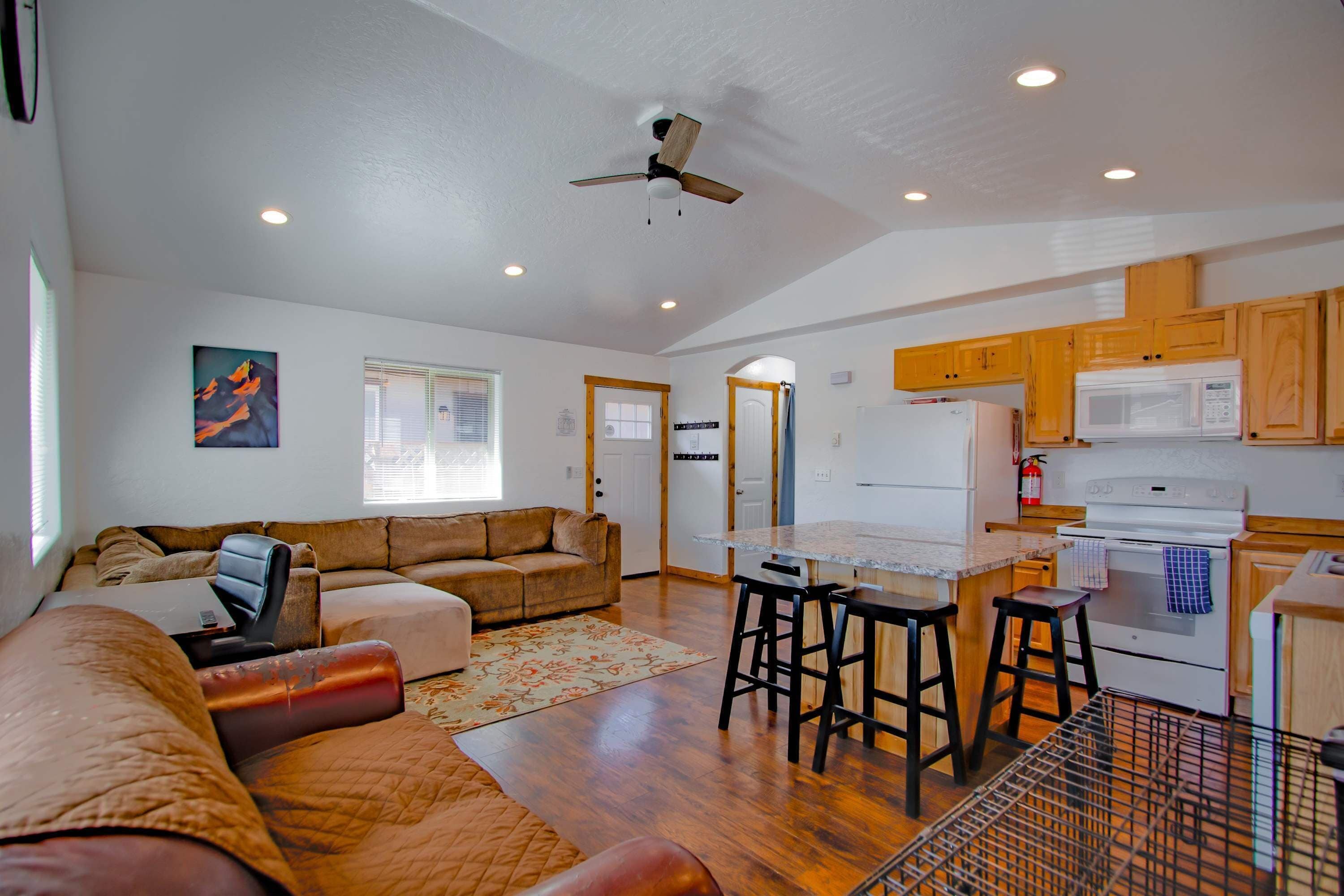 Una televisión, una oficina