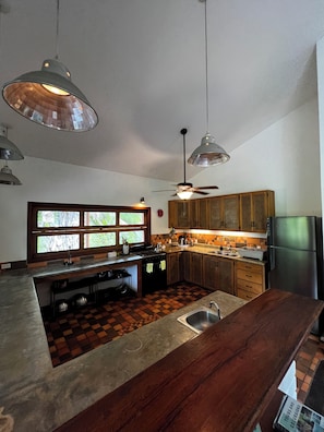 Oven, stovetop - 4 bedroom, 4 bath, beachfront island retreat on Bluff Beach, Bocas Del Toro. (Isla Colon)