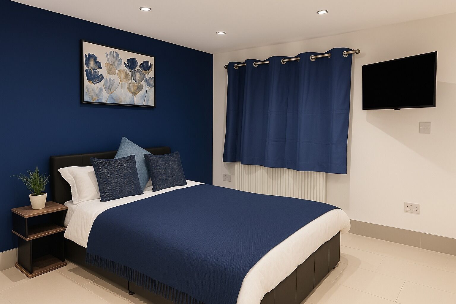 Iron/ironing board, WiFi, bed sheets