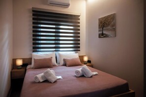 2 Schlafzimmer, Zimmersafe, Bügeleisen/Bügelbrett, Reisekinderbett